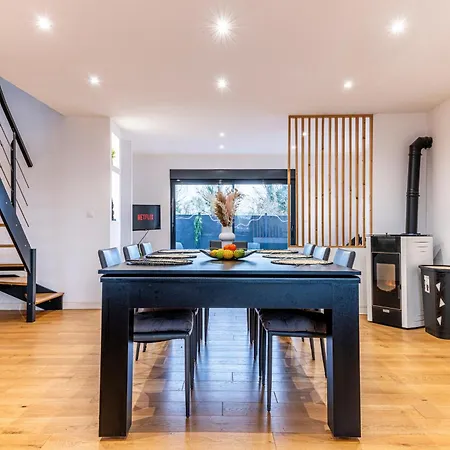 Le Cocon - 3 Lits - Billard - Parking Gratuit - Terrasse - Wifi דירה ווסקהל